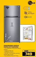 LG - Frigorifero Doppia Porta Gtf744p2ped LG - Frigorifero Doppia Porta Gtf744p2ped