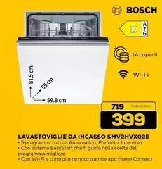 Bosch - Lavastoviglie Da Incasso SMV2HVX02E Bosch - Lavastoviglie Da Incasso SMV2HVX02E