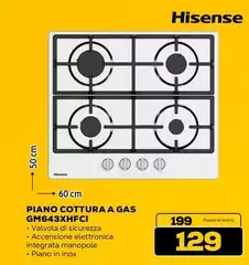 Hisense - Piano Cottura A Gas Gm643xhfci Hisense - Piano Cottura A Gas Gm643xhfci