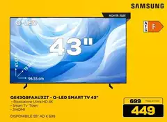 Samsung - QE43Q8FAUXZT Q-Led Smart Tv 43"