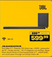 Jbl - BAR800PROB 5000 W AI 2200 W Jbl - BAR800PROB 5000 W AI 2200 W