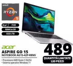 Acer - Aspire Go 15 Notebook AG15-42P-R8NS Acer - Aspire Go 15 Notebook AG15-42P-R8NS