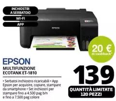 Epson - EcoTank ET-1810 Epson - EcoTank ET-1810