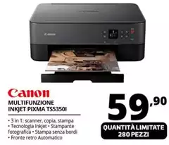 Canon - PIXMA TS5350i Ad Inchiostro A4 4800 X 1200 DPI Wi-Fi
