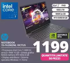 HP - Notebook 15-FA2002NL Victus