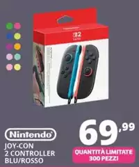 Nintendo - Joy-Con 2 Controller Blu/Rosso Nintendo - Joy-Con 2 Controller Blu/Rosso