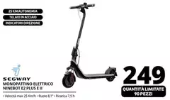 Ninebot By Segway - Monopattino Elettrico E2 Plus E II