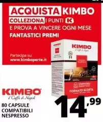 Kimbo - 80 Capsule Compatibili Nespresso Kimbo - 80 Capsule Compatibili Nespresso