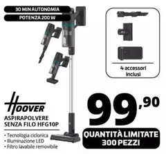 Hoover - Aspirapolvere Senza Filo HFG10P