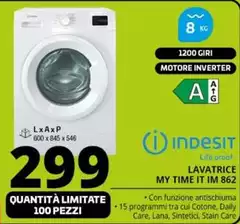 Indesit - Lavatrice My Time IT IM 862