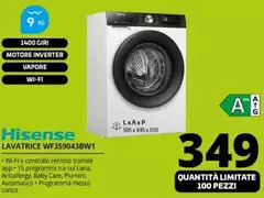 Hisense - Lavatrice WF3S9043BW1