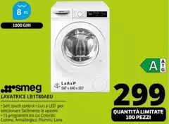 Smeg - Lavatrice LB1T80AEU Smeg - Lavatrice LB1T80AEU