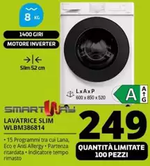 Smartway - Lavatrice Slim WLBM386814