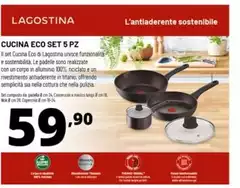 Lagostina - Cucina Eco Set 5 Pz Lagostina - Cucina Eco Set 5 Pz