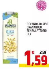 Granarolo - Bevanda Di Riso Senza Lattosio Granarolo - Bevanda Di Riso Senza Lattosio