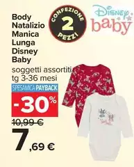 Disney - Body Natalizio Manica Lunga