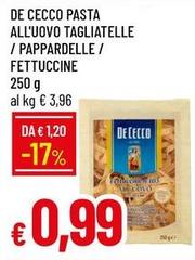 De Cecco - Pasta All'Uovo Tagliatelle/Pappardelle/Fettuccine