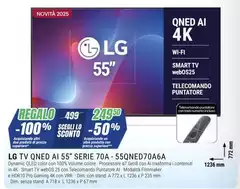 LG - Tv Qned Ai 55 Serie 70A 55QNED70A6A