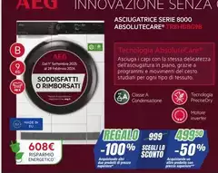 Miele - Innovazione Senza Ca Asciugatrice Serie 8000 Absolutecare TR81-D3698 Miele - Innovazione Senza Ca Asciugatrice Serie 8000 Absolutecare TR81-D3698