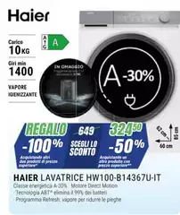 Haier - Lavatrice HW100-B14367U-IT Haier - Lavatrice HW100-B14367U-IT