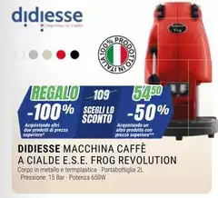 Didiesse - Macchina Caffè A Cialde E.S.E. Frog Revolution