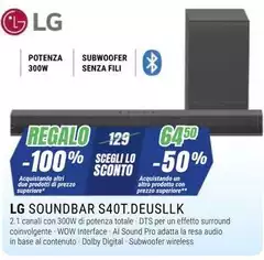 LG - Soundbar S40T.DEUSLLK