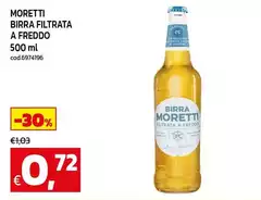 Moretti - Birra Filtrata A Freddo Moretti - Birra Filtrata A Freddo