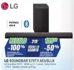 LG - Soundbar S70TY.AEUSILLK