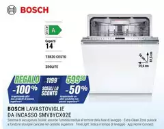 Bosch - Serie 8 SMV8YCX02E lavastoviglie A scomparsa totale 14 coperti D Bosch - Serie 8 SMV8YCX02E lavastoviglie A scomparsa totale 14 coperti D