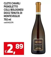 Cleto chiarli - Pignoletto Colli Bolognesi DOCG Tenuta Di Monteveglio