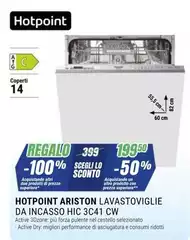 Hotpoint -  Aristor Lavastoviglie Da Incasso HIC 3C41 CW