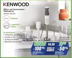 Kenwood - Mixer Ad Immersione Triblade XL Kenwood - Mixer Ad Immersione Triblade XL