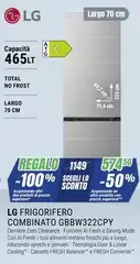 LG - Frigorifero Combinato GBBW322CPY