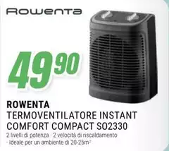 Rowenta - Termoventilatore Instant Comfort S02330 Rowenta - Termoventilatore Instant Comfort S02330