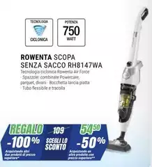 Rowenta - Scopa Senza Sacco RH8147WA Rowenta - Scopa Senza Sacco RH8147WA