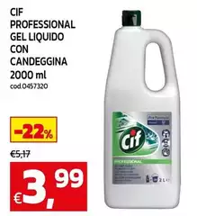 Cif - Professional Gel Liquido Con Candeggina Cif - Professional Gel Liquido Con Candeggina