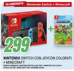 Nintendo - Switch Con Joycon Colorati + Minecraft Nintendo - Switch Con Joycon Colorati + Minecraft