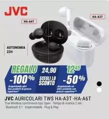 Jvc - Auricolari Tws Ha-A3T -HA-A6T Jvc - Auricolari Tws Ha-A3T -HA-A6T