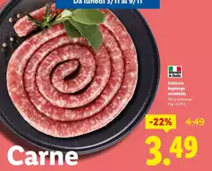 Salsiccia Luganega Arrotolata