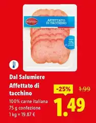 Dal Salumiere - Affettato Di Tacchino