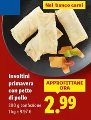 Involtini Primavera Con Petto Di Pollo
