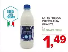 Selezione qualità - Latte Fresco Intero Alta Qualità Selezione qualità - Latte Fresco Intero Alta Qualità