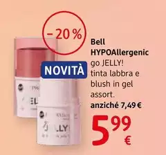 Bell Hypoallergenic - Go Jelly! Lip & Cheeck Jelly Tint Assort. Bell Hypoallergenic - Go Jelly! Lip & Cheeck Jelly Tint Assort.