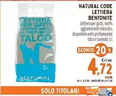 Natural - Lettiera