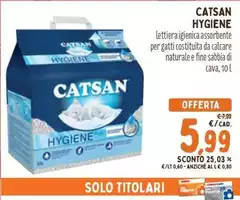 Catsan - Lettiera Igienica Assorbente Per Gatti