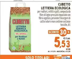 Solo - Cubetto Lettiera Ecologica