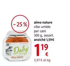 Almo Nature - Cibo Umido Con Vitello E Carote Per Cani 300 G