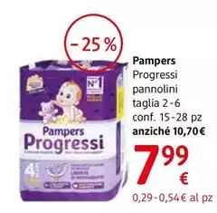 Pampers - Progressi Pannolini Taglia 2-6 Conf. 17-28 Pz