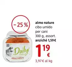 Almo Nature - Cibo Umido Con Vitello E Carote Per Cani 300 G