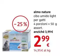 Almo Nature - Cibo Umido Light Per Gatti 4 Porzioni X 50 G